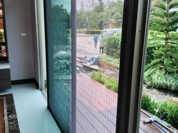 ผลงานการติดตั้งมุ้งจีบ สลิลพรดีไซน์ - 24